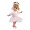 Lalka bobas Llorens Elena Ballerina wysokość 35 mm materiał i winyl beżowy różowy biały zalecane 3+