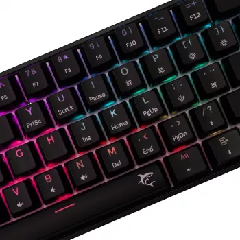Mechaniczna klawiatura gamingowa White Shark Shinobi-2 z przełącznikami czerwony, czarna, układ US