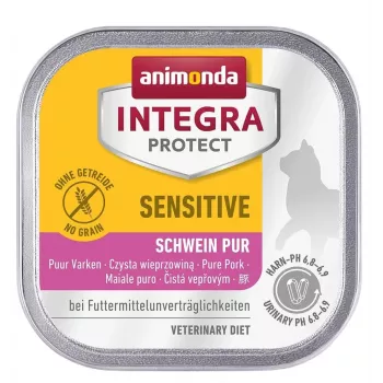 Mokra karma dla kota animonda ANIMONDA Integra Protect 100 g — wieprzowina, bezzbożowa, dla dorosłych kotów, wspomaga trawienie