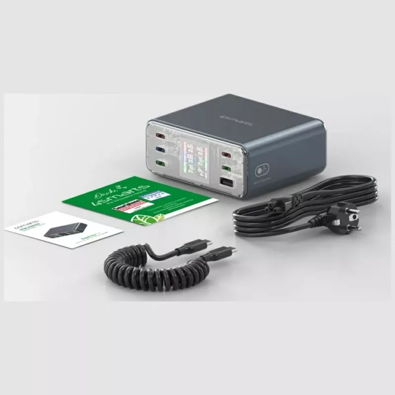 Stacja ładująca 360W 5xUSB-C + 1xUSB-A GaN