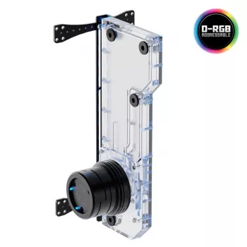 Singularity Resonance 2.0 Single D5 Distro Plate — Płyta dystrybucyjna z pojedynczą pompą D5 i zbiornikiem wyrównawczym do niestandardowego chłodzenia wodnego