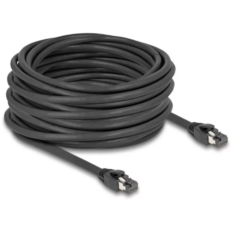 Kabel sieciowy DeLOCK RJ45 Cat.8.1 15m Czarny