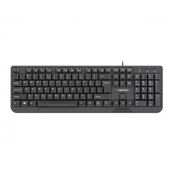 Klawiatura NATEC TROUT SLIM USB, układ US, czarna