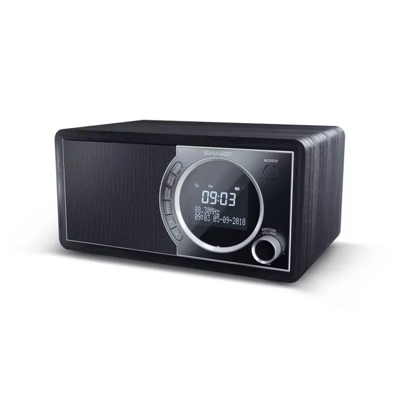 Sharp DR-450 Radio cyfrowe - czarny, osobiste, cyfrowe, DAB, DAB+, FM, 87,5 - 108 MHz, 174,928 - 239,2 MHz, 3 W