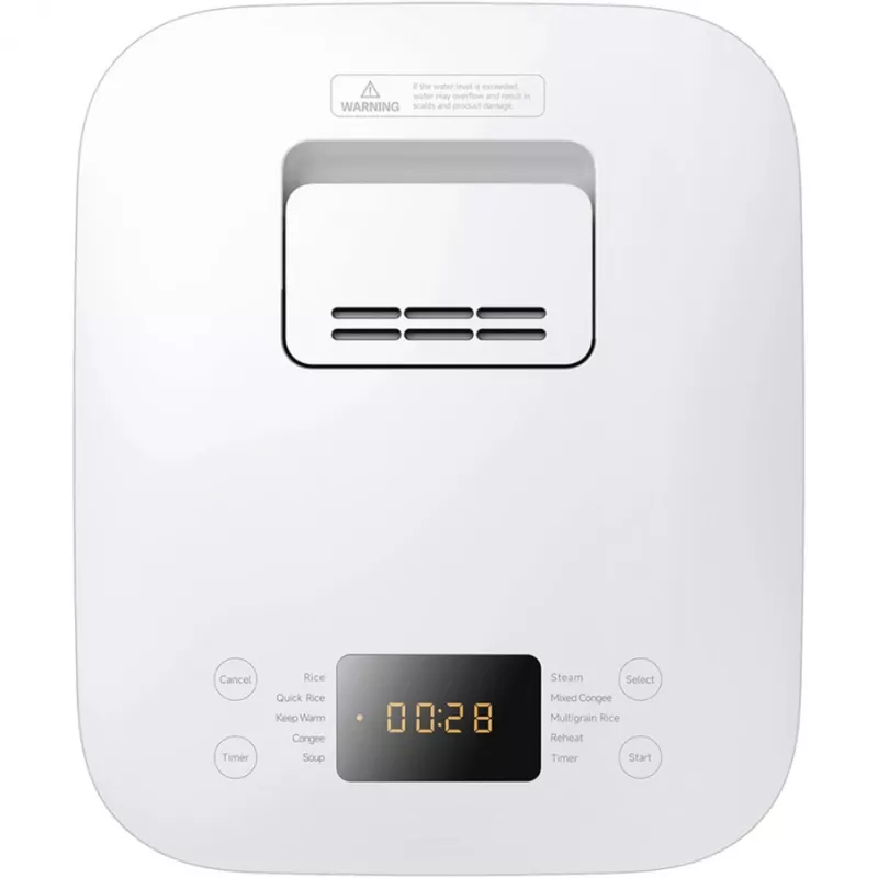 Wielofunkcyjny ryżowar Xiaomi 3L 710W biały — aluminiowy garnek wewnętrzny, kompaktowy