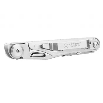 Multitool AZYMUT H2038B — 8 narzędzi, stal nierdzewna, kompaktowy EDC, 173 mm, 125 g, z kaburą i zestawem bitów