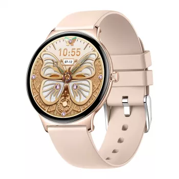 Smartwatch Colmi V89 Gold z Bluetooth i monitorem pracy serca