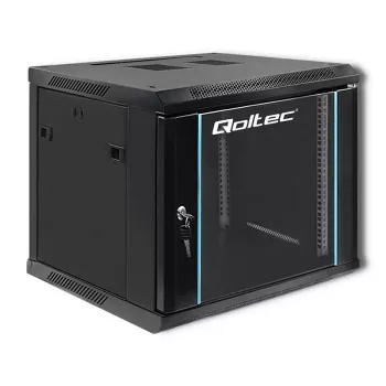 Szafa rack sieciowa QOLTEC 9U model 54466 — otwarta rama 9U do montażu serwerów/szaf rack