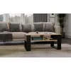 top e shop STOLIK KAWOWY ŁAWA MODERN 2P cienki Dąb Artisan z czarnymi listwami