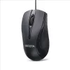 DICOTA - Mysz - dla prawo- i leworęcznych - Laser - 3 przyciski - Przewodowa - USB - Czarny (D32011)
