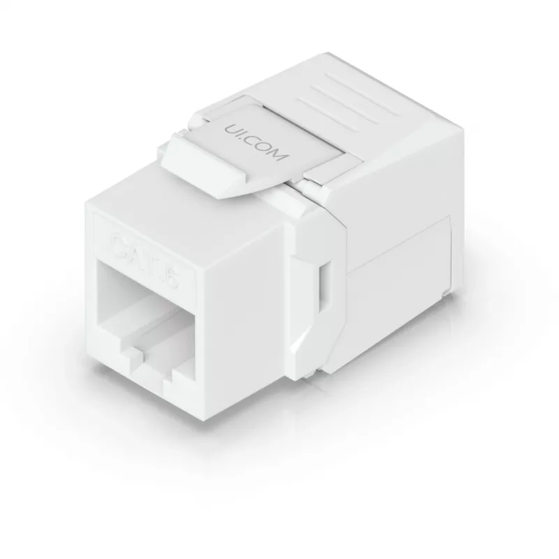 UBIQUITI Gniazdo Keystone CAT6, 12 szt. Beznarzędziowe gniazdo Keystone do zakończenia gniazda Ethernet CAT6 bez użycia narzędzia do przeciągania lub zaciskania