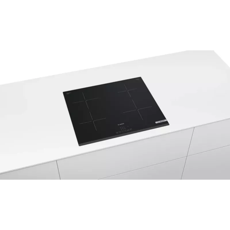 Bosch | Płyta grzewcza | PUE63KBB6E | Indukcyjna | Liczba palników/stref gotowania 4 | Dotykowy | Timer | Czarny