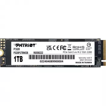 Dysk SSD Patriot P320 1TB M.2 2280 PCIe 3.0 x4 NVMe