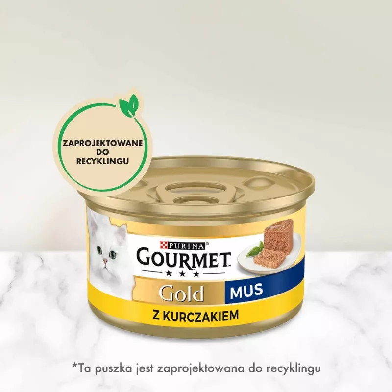 Purina Nestle Gourmet Gold - łosoś i kurczak - mokra karma dla kota - 85 g