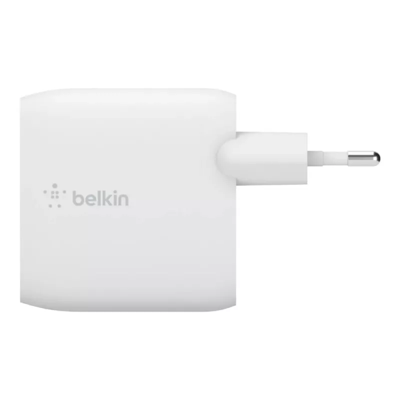 Belkin BOOST CHARGE - Zasilacz - 24 W - QC 3.0 - 2 porty wyjściowe (USB) - Biały (WCB002VFWH)