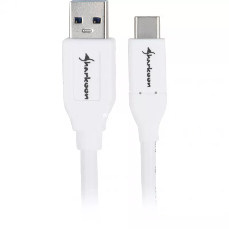 Kabel USB 3.2 Gen 2, wtyk USB-A > wtyk USB-C (biały, 0,5 metra)