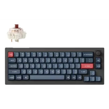 Mechaniczna klawiatura Keychron V2 MAX z przełącznikami Gateron Jupiter Brown, czarna, układ US