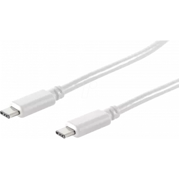 Kabel USB ShiverPeaks BS13-45156 1.5m USB 3.2 Gen 2 USB C Biały
