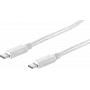 Kabel USB ShiverPeaks BS13-45156 1.5m USB 3.2 Gen 2 USB C Biały