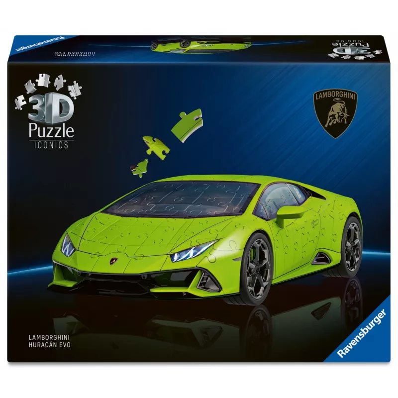 Puzzle 3D 158 elementów Lamborghini Huracan EVO zielony
