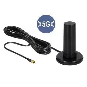 Antena sieciowa DeLOCK 12590, dookólna, SMA, 3 dBi