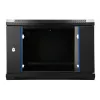 EXTRALINK LITE 6U 530X400 CZARNA SZAFA RACK DO MONTAŻU NA ŚCIANIE Z PÓŁKĄ