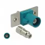 Coaxial connector DELOCK 89826 — FAKRA Z male, gold-plated contacts, 21.2×24×7.5 mm