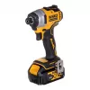 Zestaw narzędzi akumulatorowych DeWalt DCK2062M2T — wiertarko-wkrętarka DCD709 + zakrętarka udarowa DCF809 1/4 cala 18V, 2×akumulatory 4,0 Ah, walizka TSTAK II