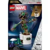 LEGO Marvel Tańczący Groot Składana Animowana Figurka Akcji Postać z Strażników Galaktyki Interaktywny Zestaw Zabawkowy dla Dzieci Superbohater