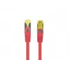 Kabel sieciowy Lanberg PATCHCORD KAT.6A S/FTP LSZH CU 1M Czerwony