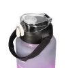 Zestaw motywacyjnych butelek na wodę Extralink 3W1 różowo-czarny 2000ML+900ML+300ML