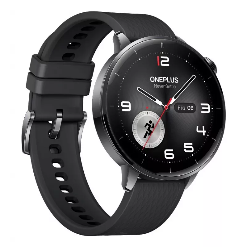 Smartwatch ONEPLUS Watch 3 43mm — 1.32 cala AMOLED, Snapdragon W5, GPS, NFC, IP68, 5 ATM, 354 mAh, obudowa ze stali nierdzewnej