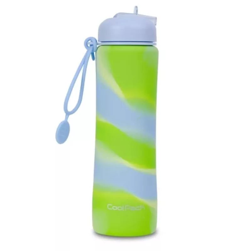 Butelka sportowa na wodę cool pack silikonowa Z14770 600 ml dziewczęca niebieska