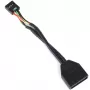 Silverstone G11303050-RT - USB 3.0 - USB 2.0 - Männlich/weiblich - Schwarz (G11303050-RT)