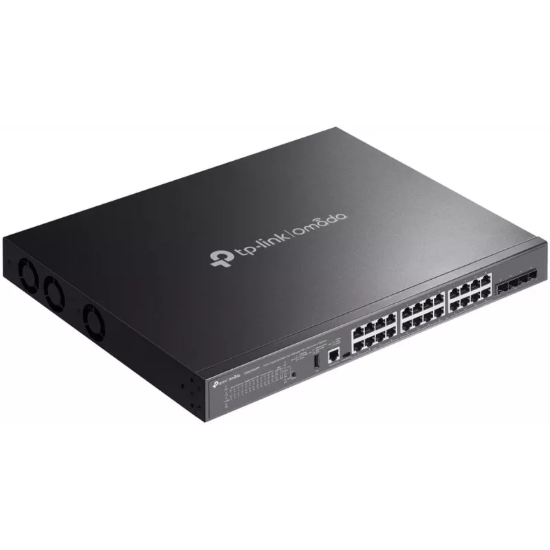 TP-Link SG5428XMPP przełącznik sieciowy Zarządzalny L3 Gigabit Ethernet (10/100/1000) Power over Ethernet (PoE) Czarny