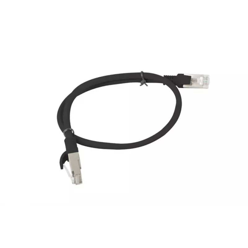 LANBERG PCU6-10CC-0050-BK Patchcord RJ45 kat. 6 UTP 0,5 m czarny