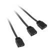 Rozgałęźnik kablowy Kolink ARGB 1-2 Splitter kabel 30 cm, 5 V, czarny