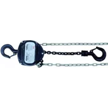 Wciągnik łańcuchowy EUROLITE 10 m wysokość podnoszenia 1,0 t udźwig, model 58000115, czarny