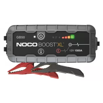 Jump starter NOCO GB50 1500 A litowo-jonowy, 35 Wh, IP65, benzyna do 7 l / olej napędowy do 4,5 l, wbudowana latarka, USB 5 V/2,1 A