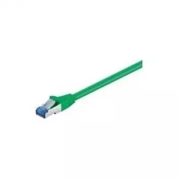 Wentronic Goobay CAT 6a kabel krosowy, S/FTP (PiMF), zielony, 0,5 m - LSZH bezhalogenowy, miedź (93660)