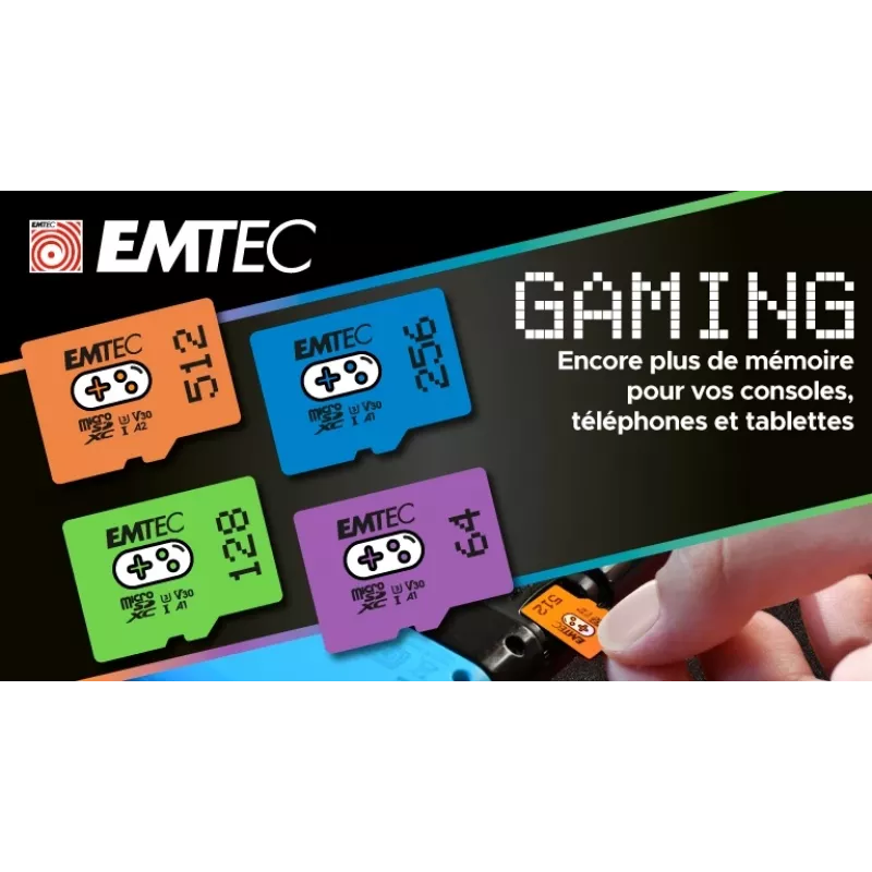 Karta pamięci Emtec 64 GB MicroSDXC UHS-I ECMSDM64GXCU3G