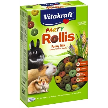 Vitakraft 25247 500 g Przekąska dla świnki morskiej, chomika i królika — przysmaki o smaku zbóż
