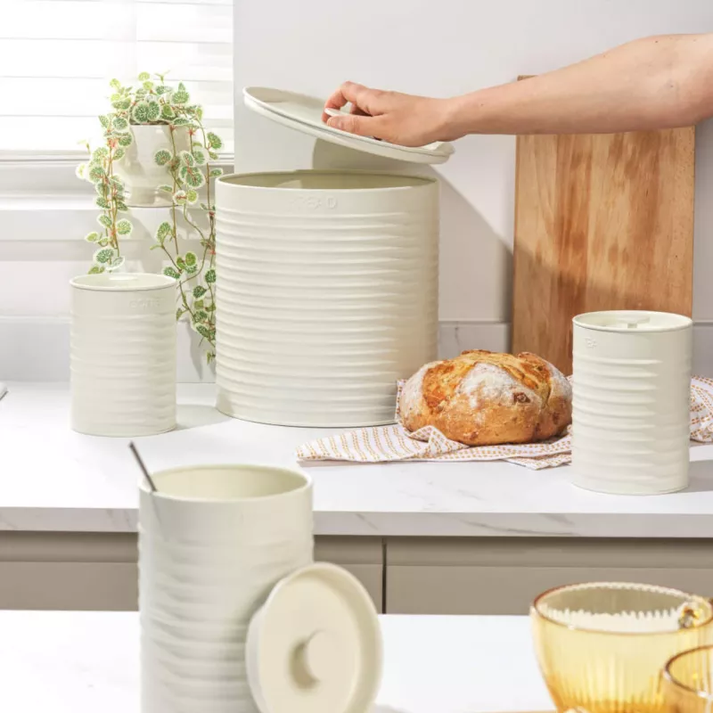 Komplet na blat Russell Hobbs RH03270CEU7 kremowy 4-elementowy — zestaw kuchenny na blat, wykończenie kremowe
