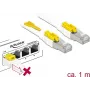 Kabel sieciowy DeLOCK 85331 RJ-45 Cat6a 1 m Biały