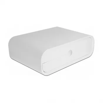 Podstawka pod monitor DeLOCK 18325 z dwiema szufladami biała