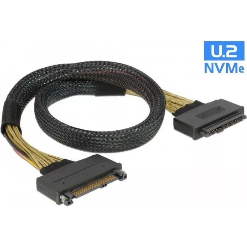 Kabel SAS DeLOCK 85738 0,5 m 4 Gbit/s Czarny