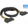 Kabel SAS DeLOCK 85738 0,5 m 4 Gbit/s Czarny
