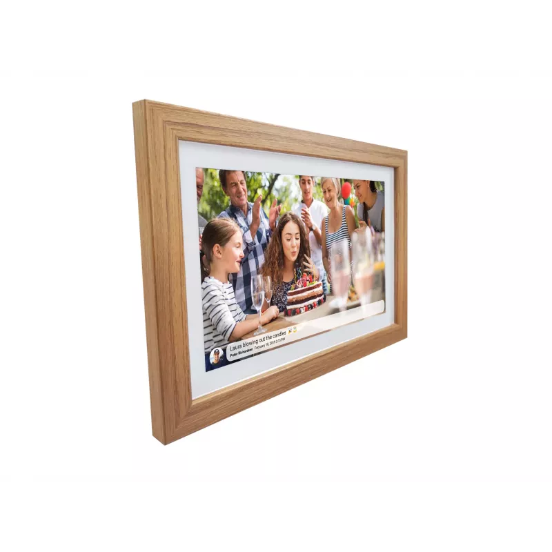 Denver ramka cyfrowa z FRAMEO 10,1 16 GB jasne drewno