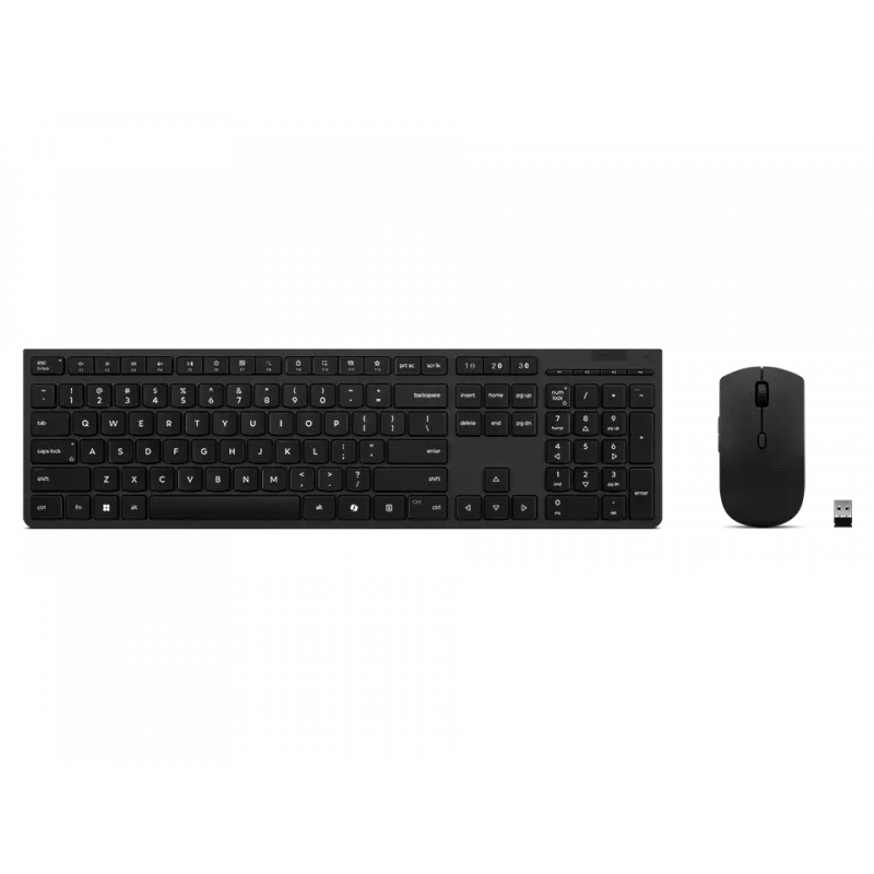 Bezprzewodowy zestaw klawiatury i myszy Lenovo 4X31R64354 Bluetooth szary