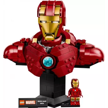 Zestaw konstrukcyjny LEGO Marvel Super Heroes Iron Man MK4 model 3D, 436 elementów, zawiera 1 minifigurkę, od 18. roku życia